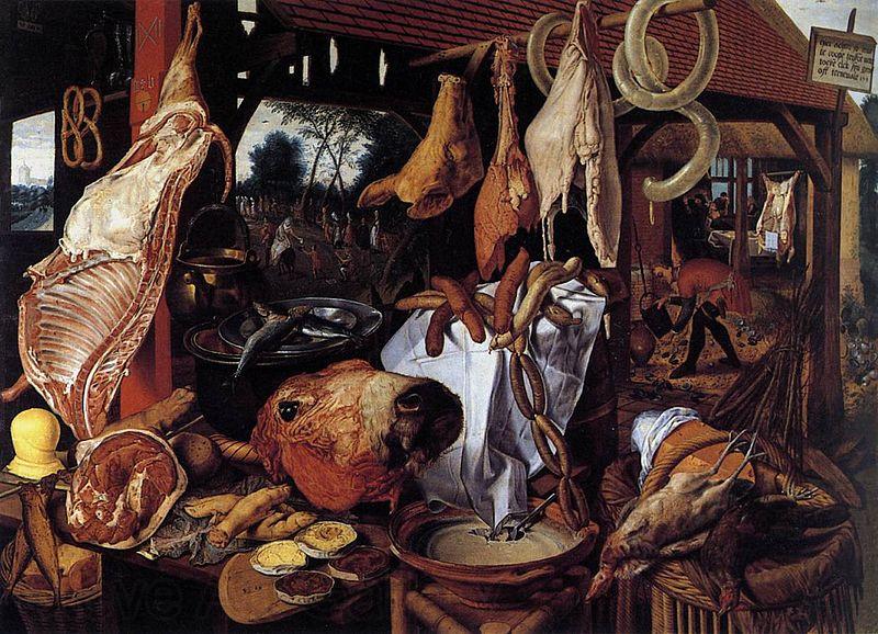 Pieter Aertsen Butcher s Stall Spain oil painting art